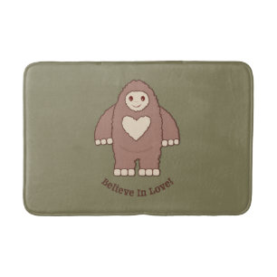 Glaube an Liebe Bigfoot Badematte