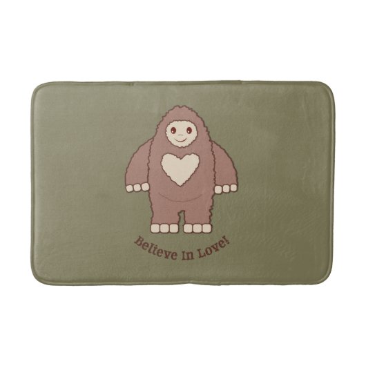 Glaube an Liebe Bigfoot Badematte (Vorderseite)