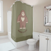 Glaube an Liebe Bigfoot Duschvorhang (Beispiel)