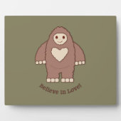 Glaube an Liebe Bigfoot Fotoplatte (Vorderseite)