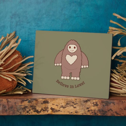 Glaube an Liebe Bigfoot Fotoplatte (Seite)