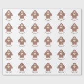 Glaube an Liebe Bigfoot Geschenkpapier (Flach)