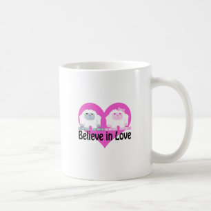 Glaube an Liebe! Niedlich Yetis Kaffeetasse