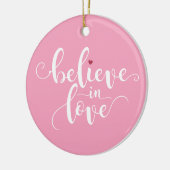 Glaube an Liebe Valentine Calligraphie | Ornament (Links)