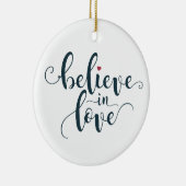 Glaube an Liebe Valentine Calligraphie | Ornament (Rechts)