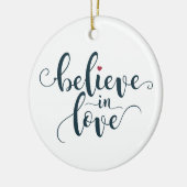 Glaube an Liebe Valentine Calligraphie | Ornament (Links)