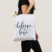 Glaube an Liebe Valentine Calligraphie | Tragetasc Tasche (Von Nahem)