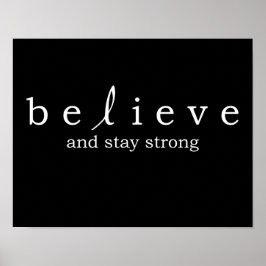 Glaube an Lungenkrebs-Poster Poster