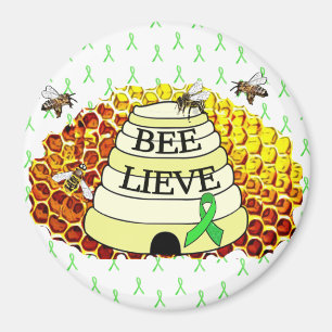 Glaube an Lyme-Borreliose-Bewusstseins-Kram-Magnet Magnet