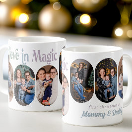 Glaube an Magic 6 Rounded Lozenge Foto New Baby Kaffeetasse