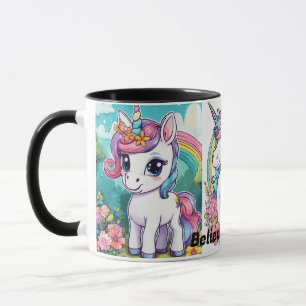 Glaube an Magie: Einhorn-Tasse Tasse