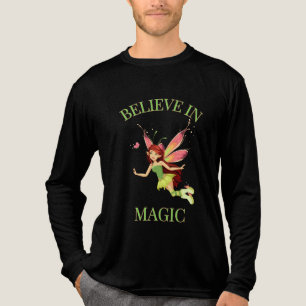 Glaube an Magie Süße Feen Schmetterling Fantasy Tri-Blend Shirt