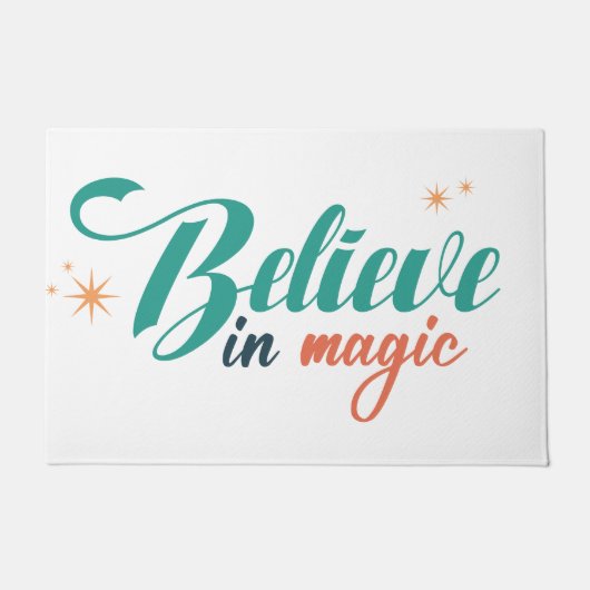 Glaube an magische Weihnachten Fußmatte (Vorderseite)