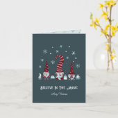 Glaube an magische Weihnachten Karte (Gelbe Blume)