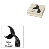 Glaube an Mermaids Gummistempel (Stempel)