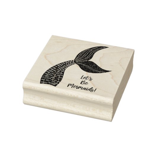 Glaube an Mermaids Gummistempel (Stempel)