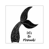 Glaube an Mermaids Gummistempel (Prägung)