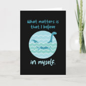 Glaube an mich selbst Loch Ness Nessy Karte (Vorderseite)