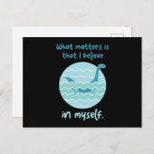 Glaube an mich selbst Loch Ness Nessy Postkarte (Vorne/Hinten)