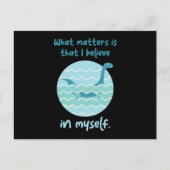 Glaube an mich selbst Loch Ness Nessy Postkarte (Vorderseite)