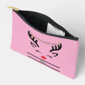 Glaube an moderne, lustige Weihnachtsrinder, weiß Zubehörtasche (Offen)