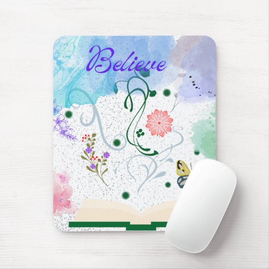 Glaube an Mousepad (Mit Mouse)