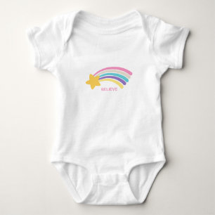 Glaube an Regenbogen-Kinderanzug Baby Strampler