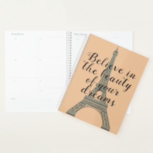 Glaube an Träume Eiffelturm Planer