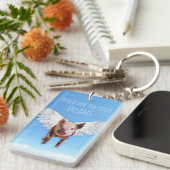 Glaube an Träume Funny Schweine könnten fliegen Schlüsselanhänger (Vorderseite rechts)