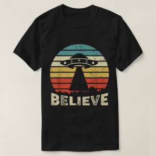 Glaube an UFO Alien Retro Vintage T-Shirt