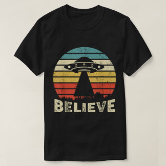 Glaube an UFO Alien Retro Vintage T-Shirt