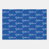 Glaube an Wasserfarben-Typografie-Kunst Geschenkpapier Set (Vorderseite 3)