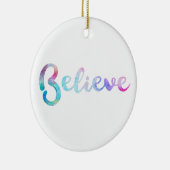 Glaube an Wasserfarben-Typografie-Kunst Keramikornament (Rechts)