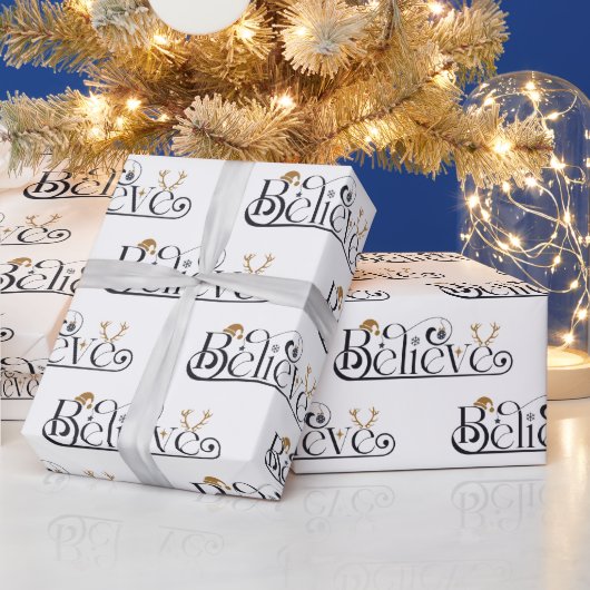 Glaube an Weihnachten Geschenkpapier (Feiertage)