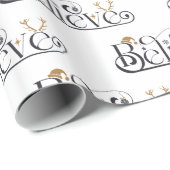 Glaube an Weihnachten Geschenkpapier (Rolleneckpunkt)