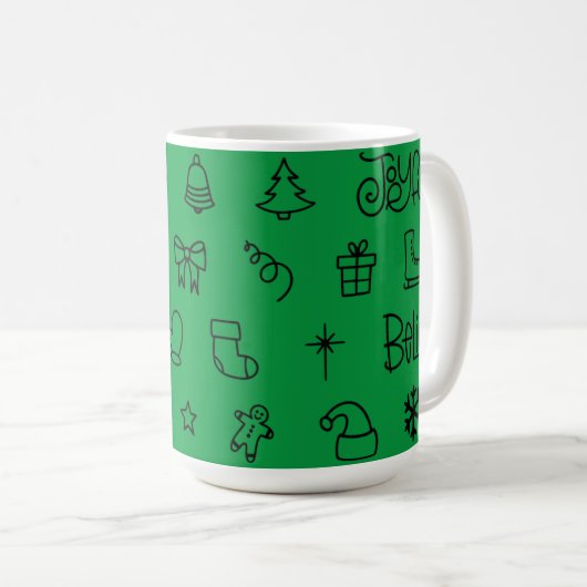 Glaube an Weihnachten, Kaffee-Tasse Kaffeetasse (VorderseiteRechts)