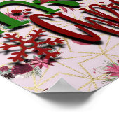 Glaube an Weihnachten Poster (Ecke)