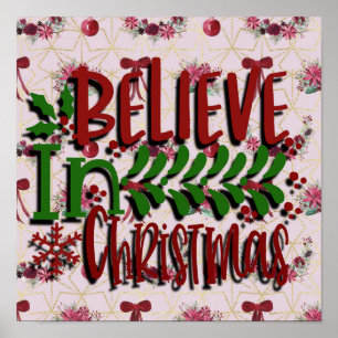 Glaube an Weihnachten Poster