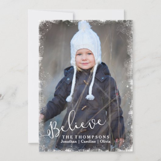 Glaube an Weihnachten Rustikales Schneeschuhfest F (Vorderseite)