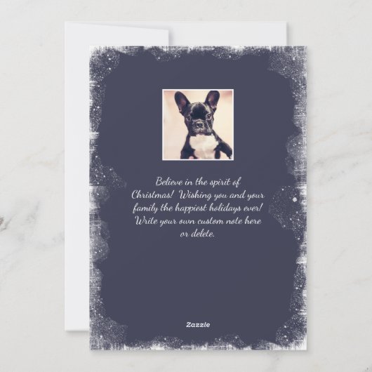 Glaube an Weihnachten Rustikales Schneeschuhfest F (Rückseite)