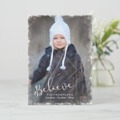 Glaube an Weihnachten Schnee Gerahmten Urlaub Foto (Stehend Vorderseite)