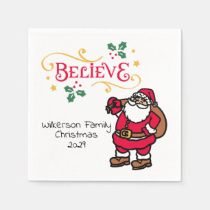 Glaube an Weihnachten Serviette