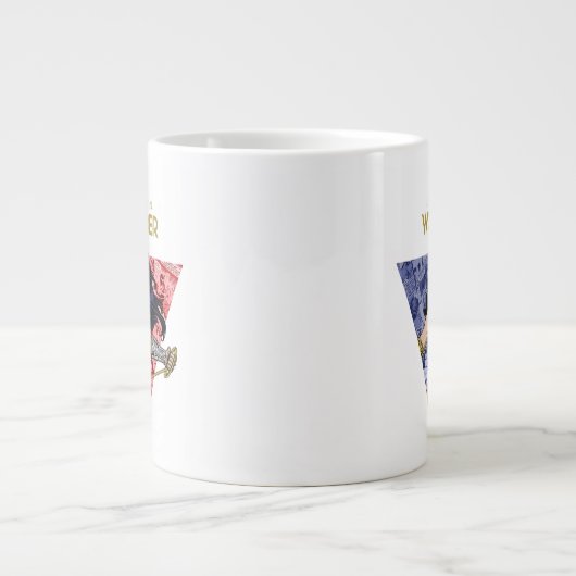"Glaube an Wonder" Wonder Woman Lasso Comic Logo Jumbo-Tasse (Vorderseite)