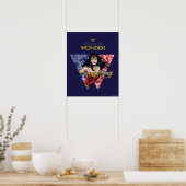 "Glaube an Wonder" Wonder Woman Lasso Comic Logo Poster (Küche)