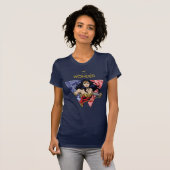 "Glaube an Wonder" Wonder Woman Lasso Comic Logo T-Shirt (Vorne ganz)
