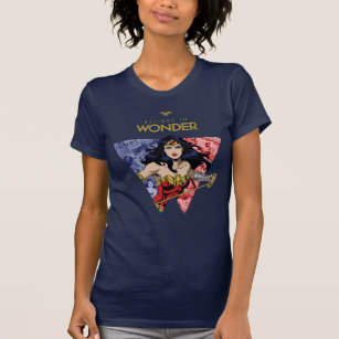 "Glaube an Wonder" Wonder Woman Lasso Comic Logo T-Shirt