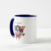 "Glaube an Wonder" Wonder Woman Lasso Comic Logo Tasse (Vorderseite Links)