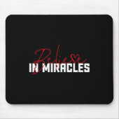 Glaube an Wunder. Blutkrebs-Bewusstsein 1 Mousepad (Vorne)