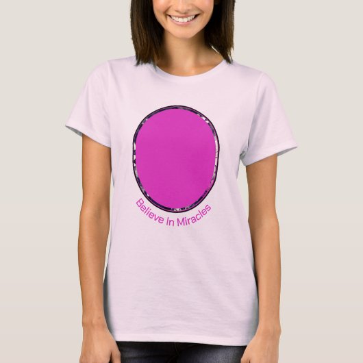 Glaube an Wunder, inspirierend T-Shirt (Vorderseite)