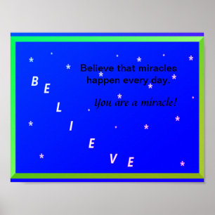 Glaube an Wunder Poster